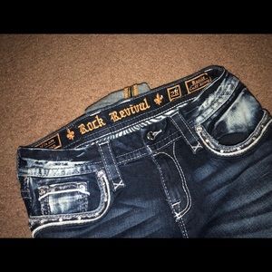 Rock Revival Ruella Cuff Skinny Jeans